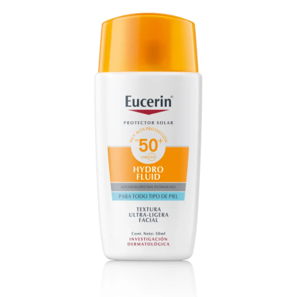 EUCERIN PROTECTOR SOLAR SUN FACE HYDRO FLUID 50+ TEXTURA ULTRA-LIGERA 50ML