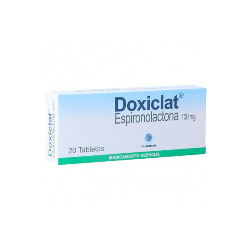 Doxiclat Tabletas [Espironolactona 100mg] Caja x 20 tabletas